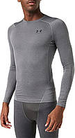 4X-Large Big Carbon Heather/Black Under Armour HeatGear Armor Compression Long Sleeve