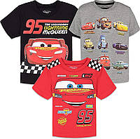 Комплект из 3 футболок Disney Pixar Cars Tow Mater Lightning McQueen от младенца до взрослого