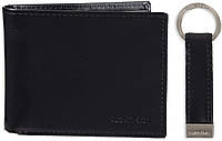 One Size Black Wallet Set Calvin Klein Men's Leather RFID Minimalist Bifold Wallet