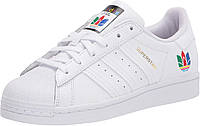 6.5 White/White/Real Magenta Adidas Originals Women's Superstar Sneaker