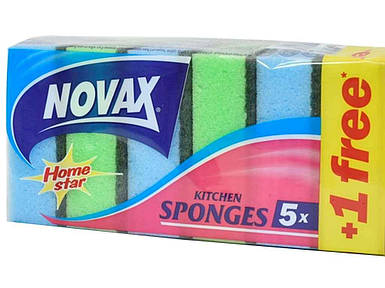 Губки кухонні 5шт1 шт 0962 ТМ NOVAX FG