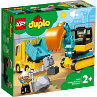 Новинка Конструктор LEGO Duplo Town Грузовик и гусеничный экскаватор 20 деталей (10931) !