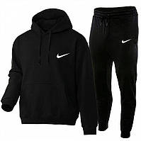 Мужской спортивный костюм Nike весенний осенний худи + штаны черный топ качество