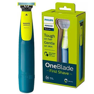 Електростанок тример для бороди та вусів Philips OneBlade QP2515/16 First Shave