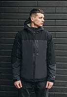 Куртка Staff geo black & gray XS