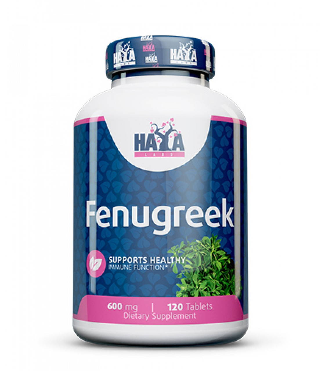 Екстракт насіння пажитника Haya Labs Fenugreek 600mg 120 tabl, фото 1