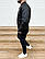Шкіряна куртка чоловіча в ромб | Бомбер шкіряний весняний осінній ЛЮКС якості, фото 2