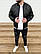Шкіряна куртка чоловіча в ромб | Бомбер шкіряний весняний осінній ЛЮКС якості, фото 4