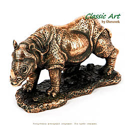 Статуетка носорога з полістоуну середня ES166