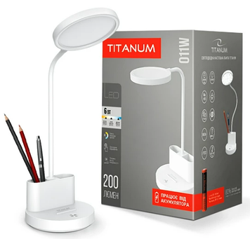 Лампа наст. акум. LED Titanum TLTF-011W 6W 2700-6000K(60)