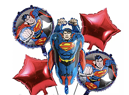 Набір куль на день народження Супермен Superman, колір червоний