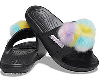 Шльопанці Crocs Classic Fur Sure, W7