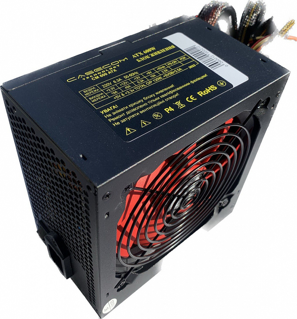 Блок живлення CaseCom CM 600 ATX 600W, фото 1