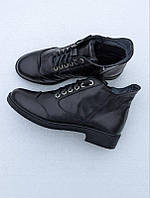 STTOPA деми зима. Размеры 36-41. Ботинки из натуральной кожи. 193-3641 Черные.