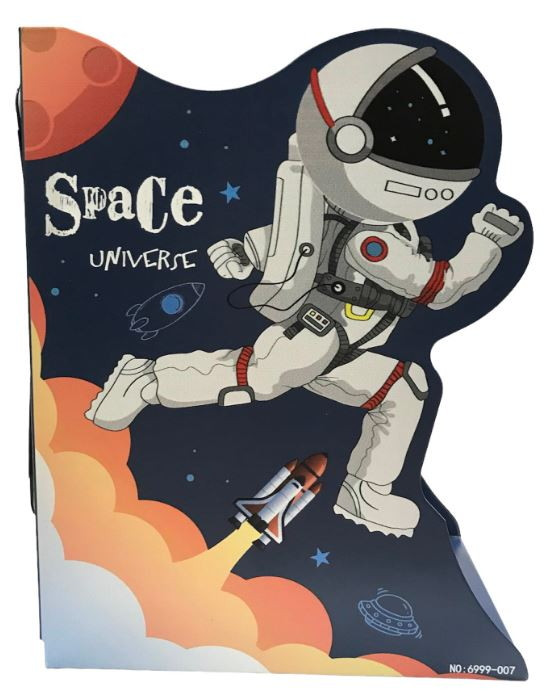 Обмежувач для книг метал №6999-007 Космонавт, фото 1