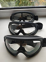 Мотооочки окуляри тактичні мотоциклетні захисні з прозорими лінзами мотомаска