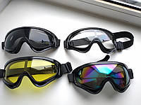 Маска горнолыжная негибкая лыжная очки лижна защитные для сноуборда окуляри