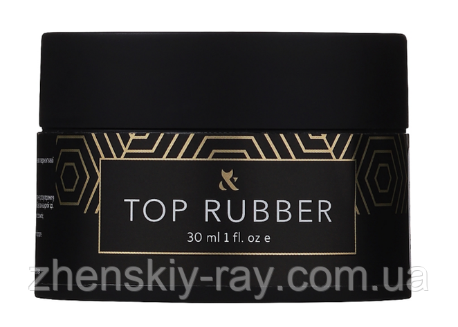 Топове покриття для нігтів F.O.X Top Rubber, 30ml, фото 1