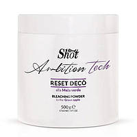 Осветляющая пудра для волос «Зеленое яблоко» Shot Ambition Tech Reset Deco Bleaching Powder 500г