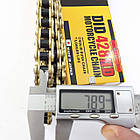 Ланцюг посилений 428Н GOLD 128 ланок приводу колеса із замком DID HD, фото 2