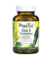 Комплекс вітамінів групи B для дітей у жувальних таблетках, Kids B complex, MegaFood, 30 таблеток