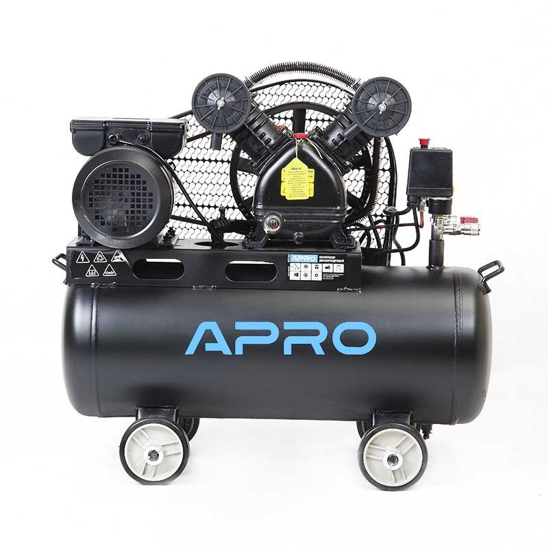 APRO Компресор двоциліндровий пасовий OFBD-50 8 Бар 2.2 кВт 402 л/хв 50 л (2 крана) + Олива 0,5 л, фото 1