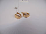 Золоті жіночі сережки 1,82 г Нові Без каменів, фото 5