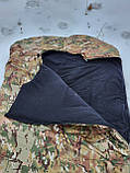 Армійський зимовий спальний мішок, водонепроникний, підкладка фліс для ЗСУ, фото 5