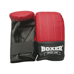 Рукавички Тренувальні BOXER L шкірвініл червоні