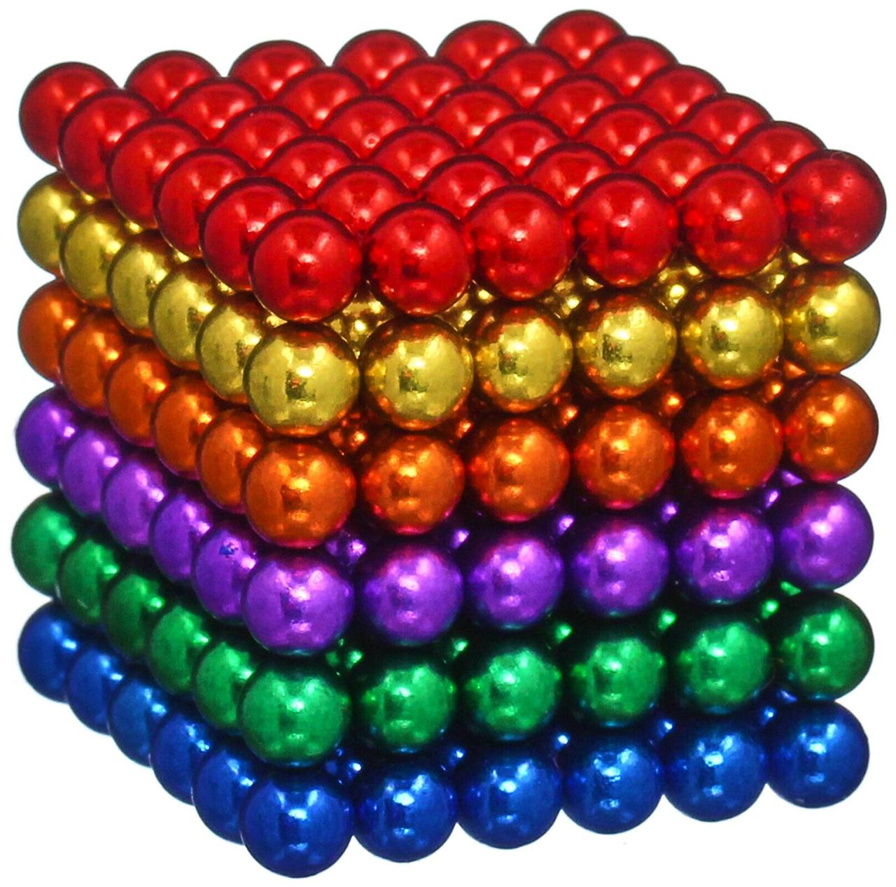 Нео куб головоломка веселка Neo Cube 5мм 216 кульок - 200852