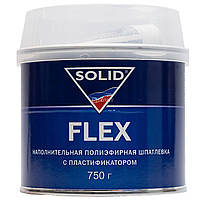 Шпатлевка по пластику наполнительная полиэфирная Solid Flex, 750 г