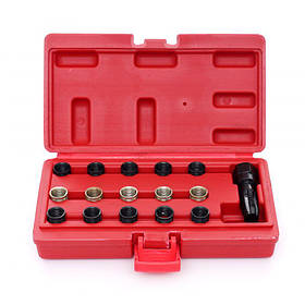 Набір для відновлення різьблення свічкового отвору 16 од. Kraft&Dele KD10592