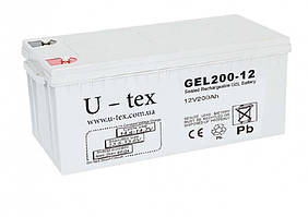 Акумулятор U-tex 12В / 200 Ah GEL гелевий