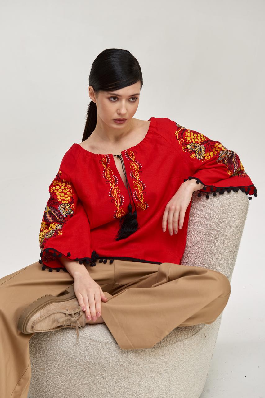 Блуза з вишивкою MEREZHKA  "Петраківська"