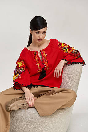 Блуза з вишивкою MEREZHKA  "Петраківська", фото 2