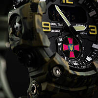Армейские мужские кварцевые часы ЗСУ ударопрочные тактические водостойкие с подсветкой