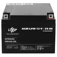 Аккумулятор кислотный AGM LogicPower LPM 12 - 26 AH LP4134 (код 1381636)