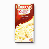 Шоколад безглютеновый белый без сахара 75г Blanco Torras
