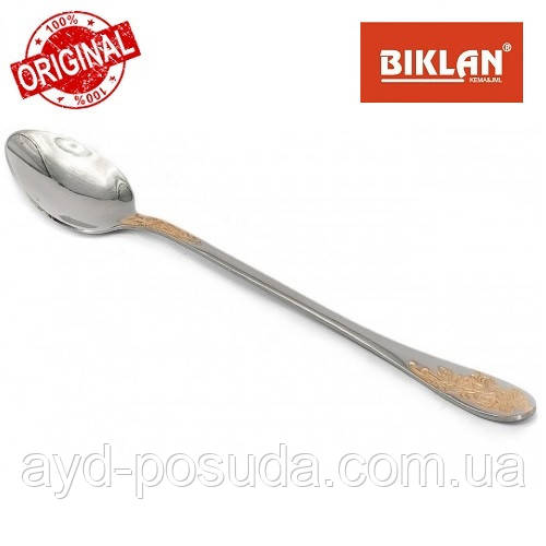 Ложка барна "Золота гілка" BIKLAN 164107 (полірована нержавіюча сталь, 6 шт. в упаковці), арт. 164107