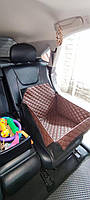 Автогамак для перевезення собак у машині Автокрісло чохол автокошик розмір 45*43 см коричневий