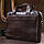 Чоловіча шкіряна сумка-портфель Vintage 20679 Коричневий, фото 10