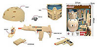 Військовий набір D 017 (24/2) 7 елементів, 2 види зброї, у коробці