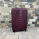 Валіза WINGS 304 АБС-пластик, великий бордовий L, фото 7