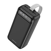 УМБ портативное зарядное Power Bank BOROFONE BJ14B 30000mAh 2USB с ф-цией настольной лампы, черное