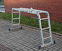 Сходи трансформер Higher 4x3 4-х секційна алюмінієва універсальна розкладна 4х3 12 ступ.3.5 м Польща, фото 8