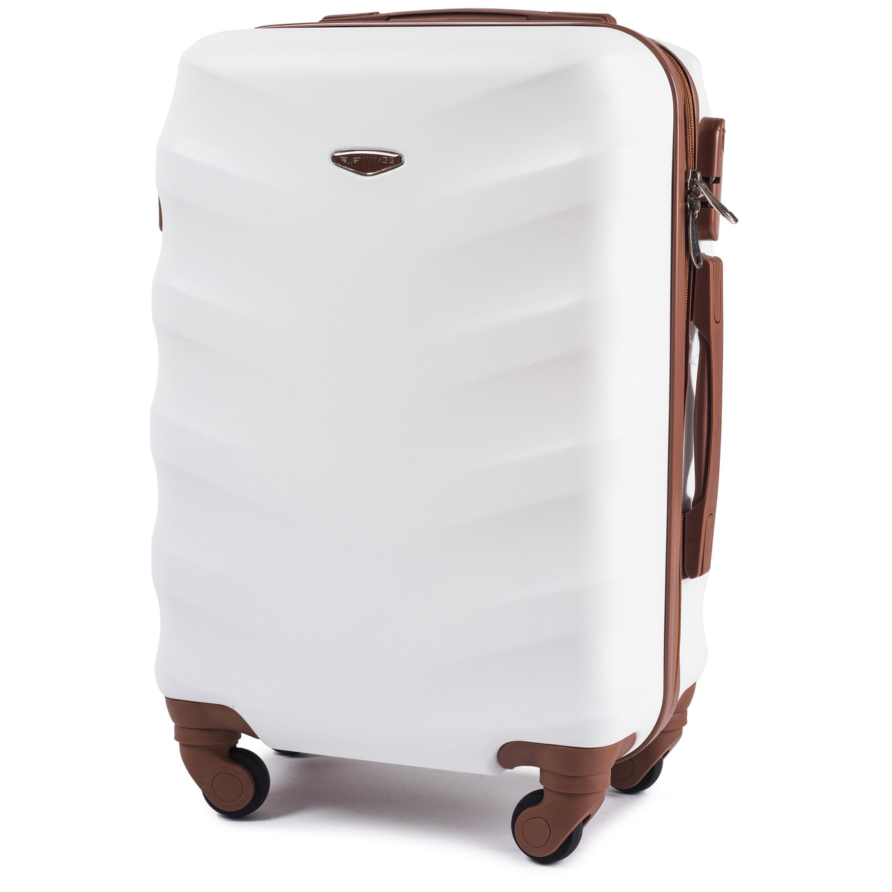 Валіза дорожня WINGS 402 Exlusive, великий Білий, фото 1