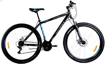 Гірський велосипед 29 дюймів розмір рами 19" Azimut Spark GFRD Чорно-синій