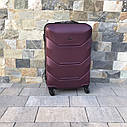 Валіза дорожня середня Wings 147 M Бордовий, фото 2