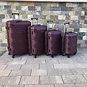 Валіза дорожня середня Wings 147 M Бордовий, фото 4