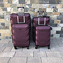 Валіза дорожня середня Wings 147 M Бордовий, фото 5